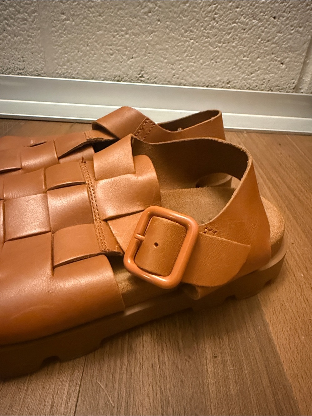 BARELY WORN: Camper Women's Leather Brutus Fisherman Sandals - Picture 2 of 7